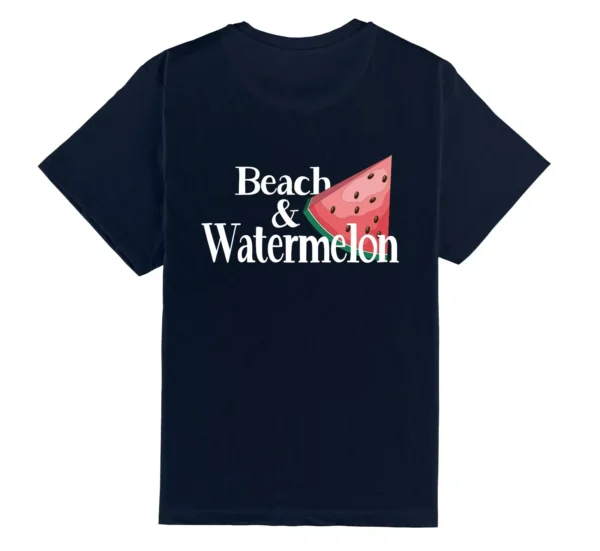 Back Watermelon Navy Tee. Dorso Watermelon Navy Tee.