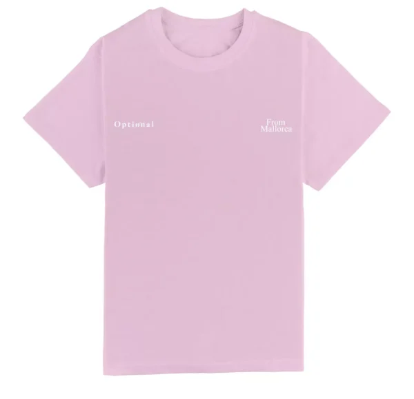 Front Pink T-Shirt Gratefull. Frontal camiseta rosa Gratefull.