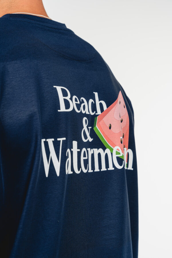 Logo Watermelon Navy Tee Optional