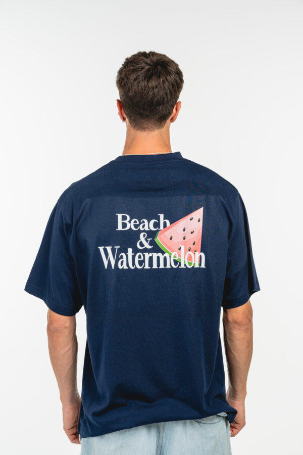 Back Watermelon Navy Tee Optional