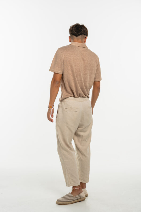 Back Optional Linen Polo