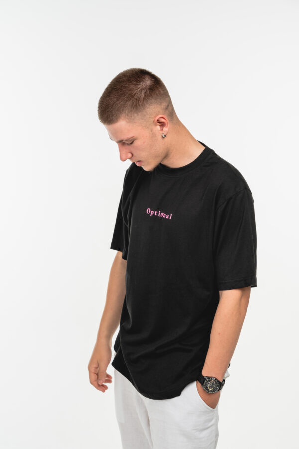 Front Butterfly Black Tee Optional